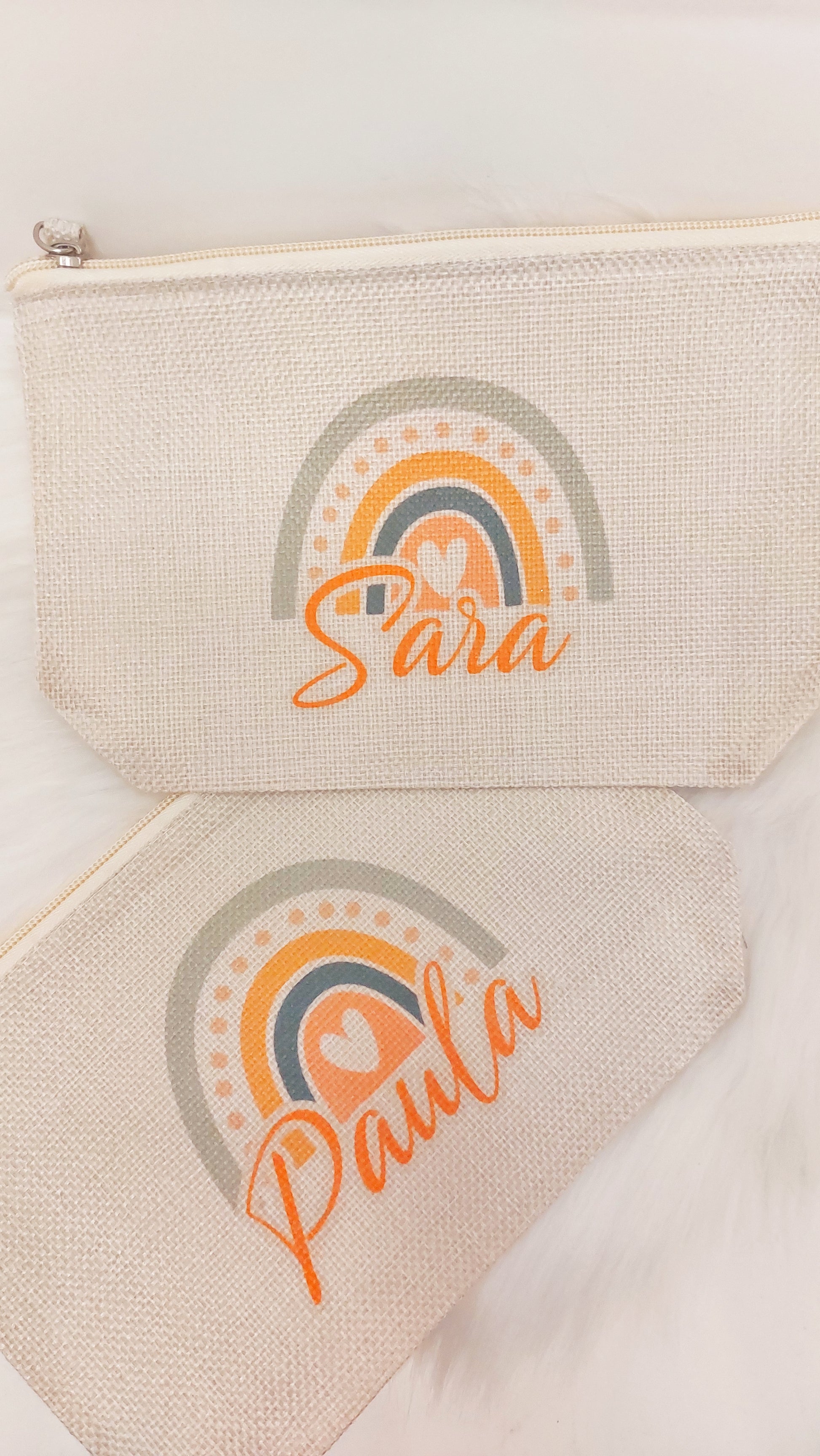 Neceser personalizado con nombre |  Bolsa de maquillaje | Regalo Invitado l Boda, Comunión, Bautizo, Profesora