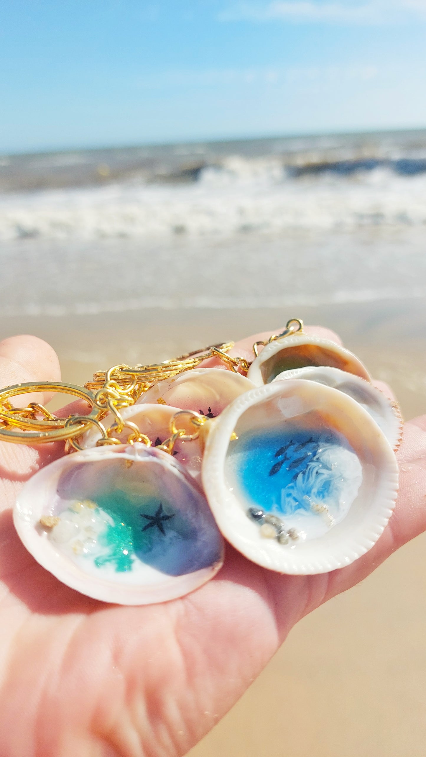 Porte-clés Sea Shell pour les détails des invités🌊