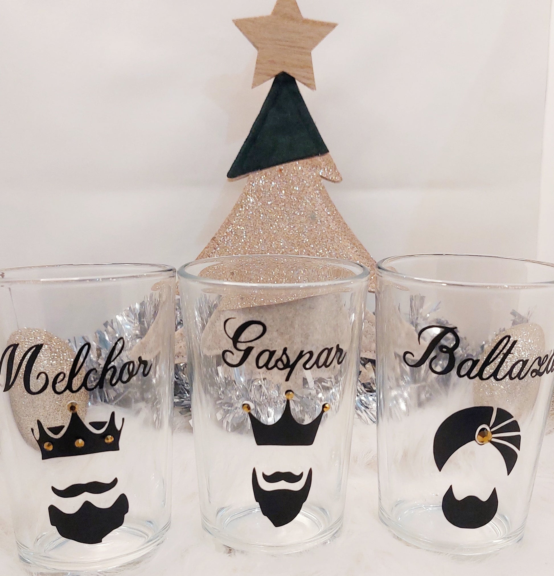 set de vasos para reyes magos