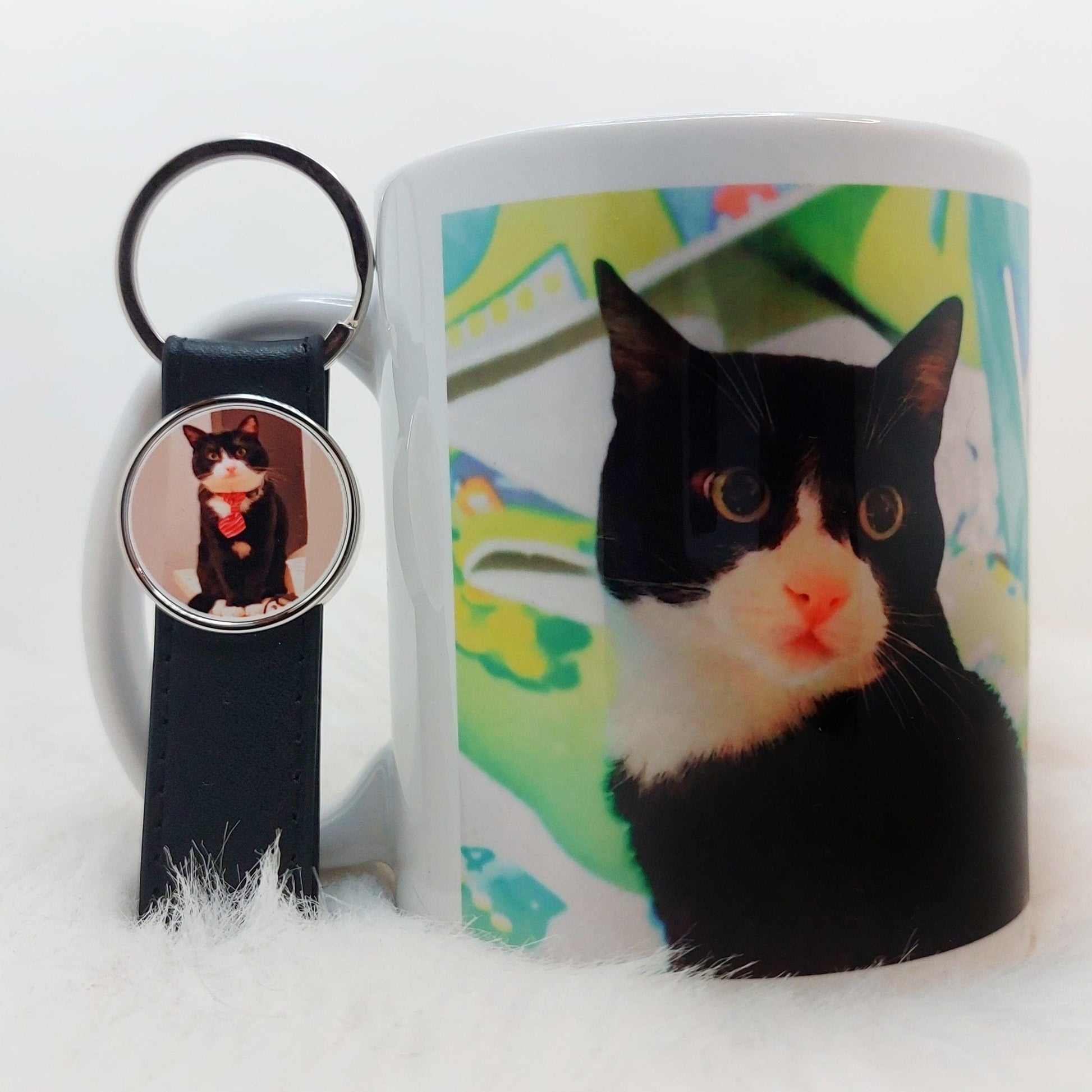 taza y llavero para mascota 