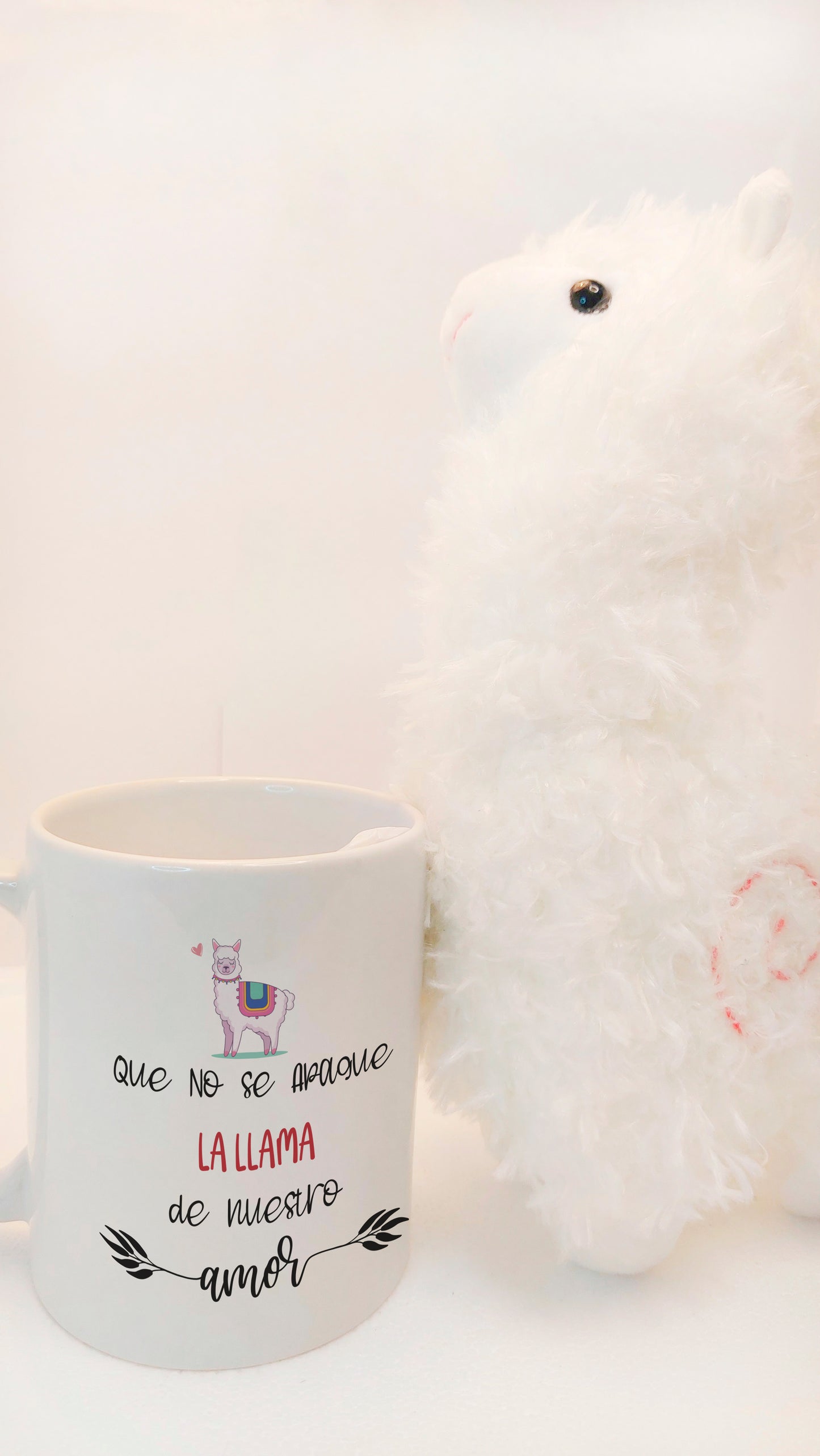 Set Taza y Peluche "Que no se apague la Llama"💕