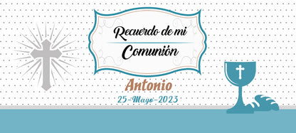 Copie d'une tasse personnalisée pour les invités de la communion