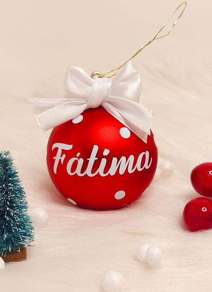 esfera personalizada para decorar en navidad