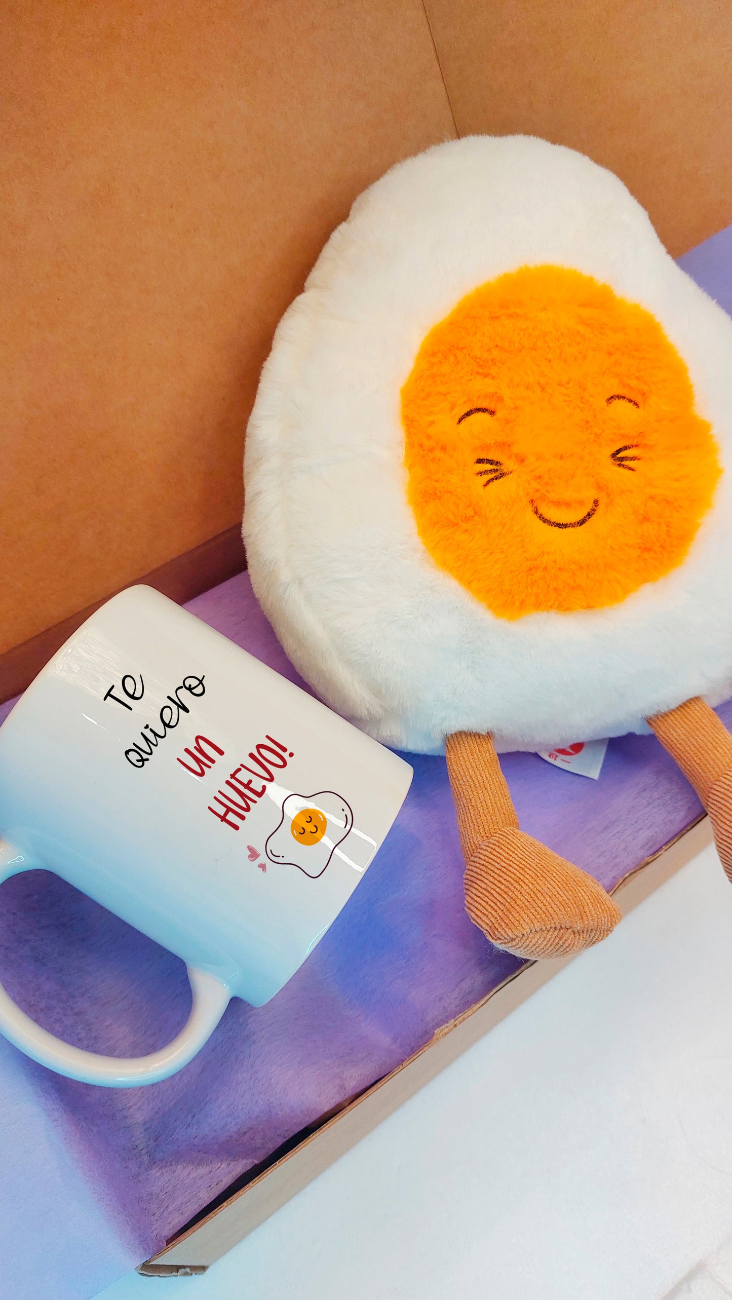 Cup and Plush Set "I love you an egg"💕