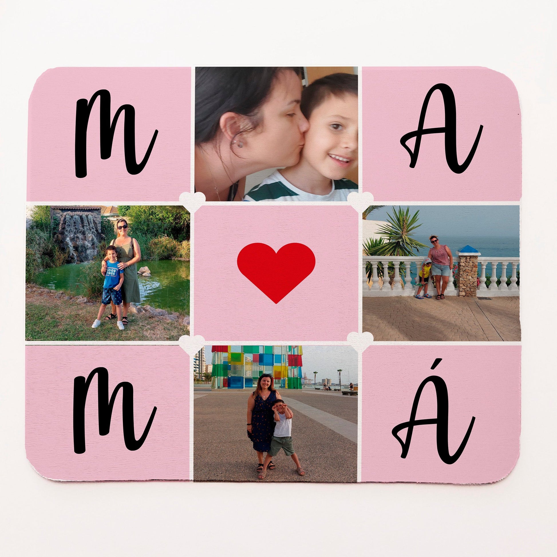 El mejor complemento para su trabajo que puedes darle es vuestra historia juntos. Personaliza este regalo original para madres con todas esas fotos personales que le encantará ver cada día. ¡Sácale una sonrisa cada vez que vaya a trabajar!