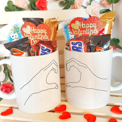 Tazas Personalizadas para Pareja con Chocolate - Regalo Ideal para Enamorados, Diseño  Romántico para regalo san Valentín, Rey y Reina