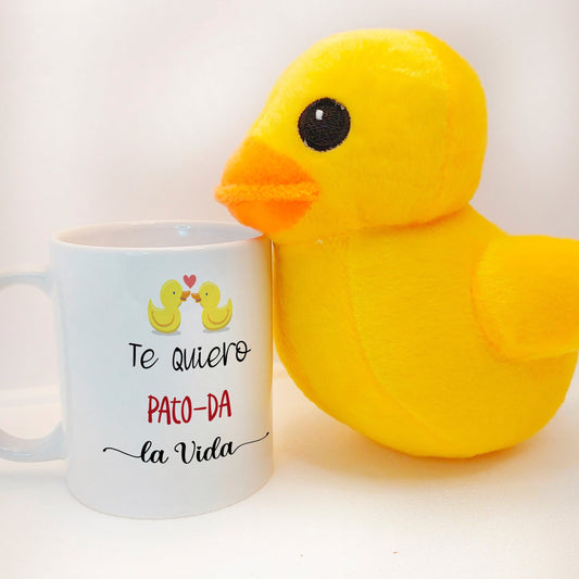 taza regalo con peluche