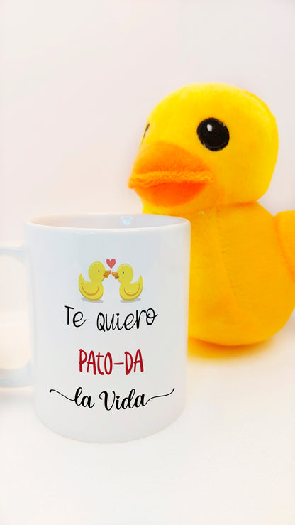 Set Taza y Peluche "Pato-da la vida"💕