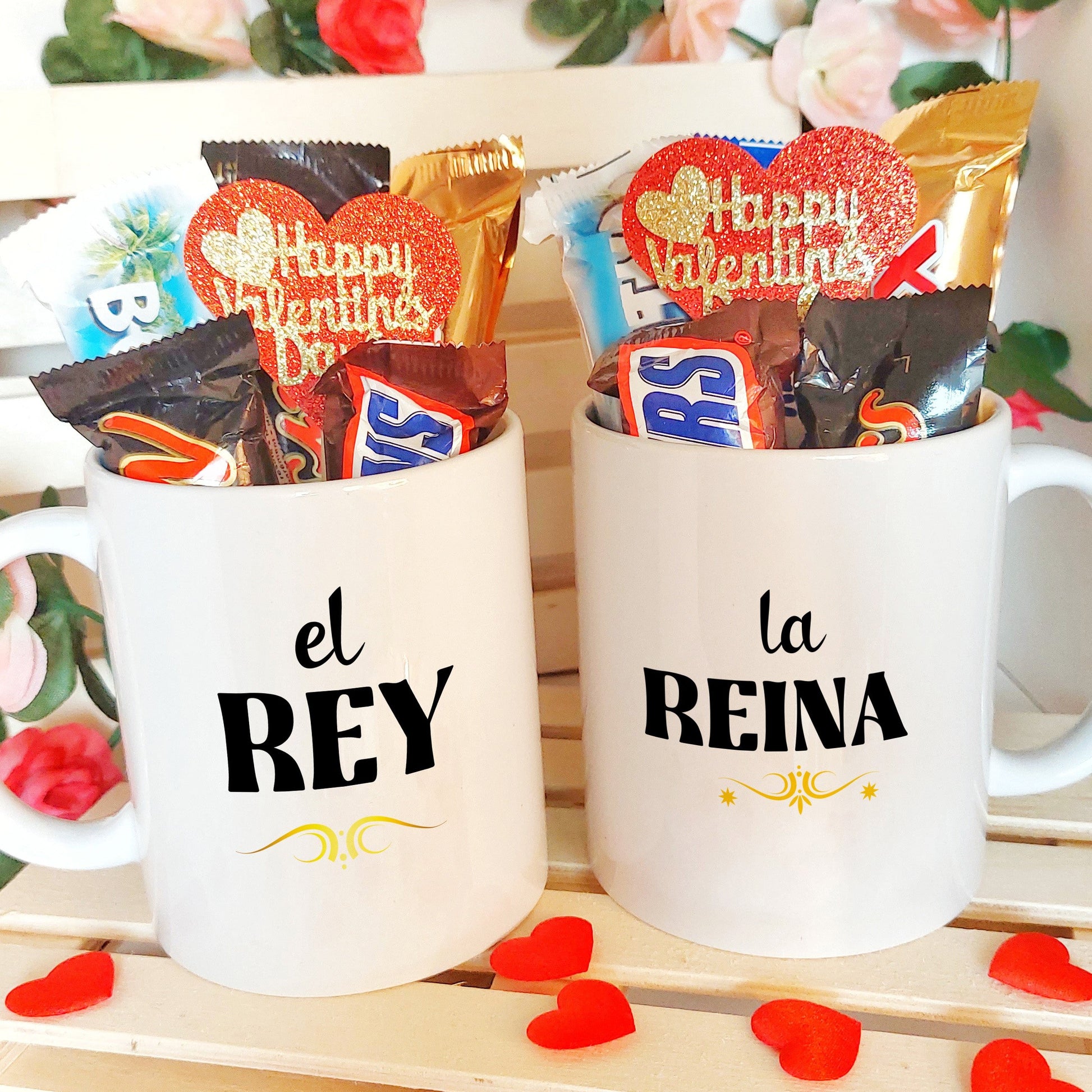 tazas rey y reina para parejas