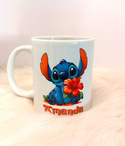 taza diseño stitch personalizada