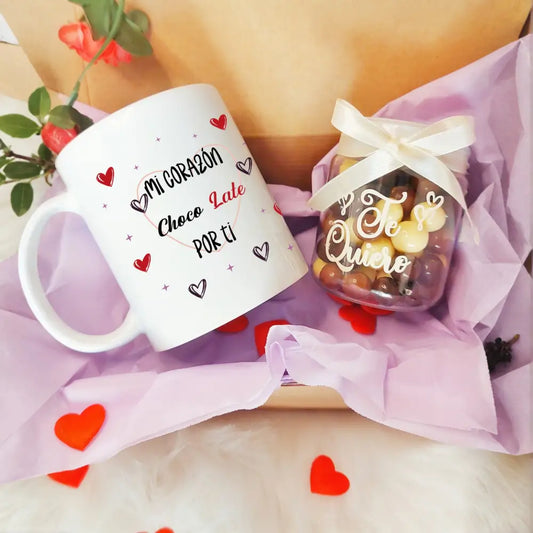 Taza con Frases de Amor ’Late’