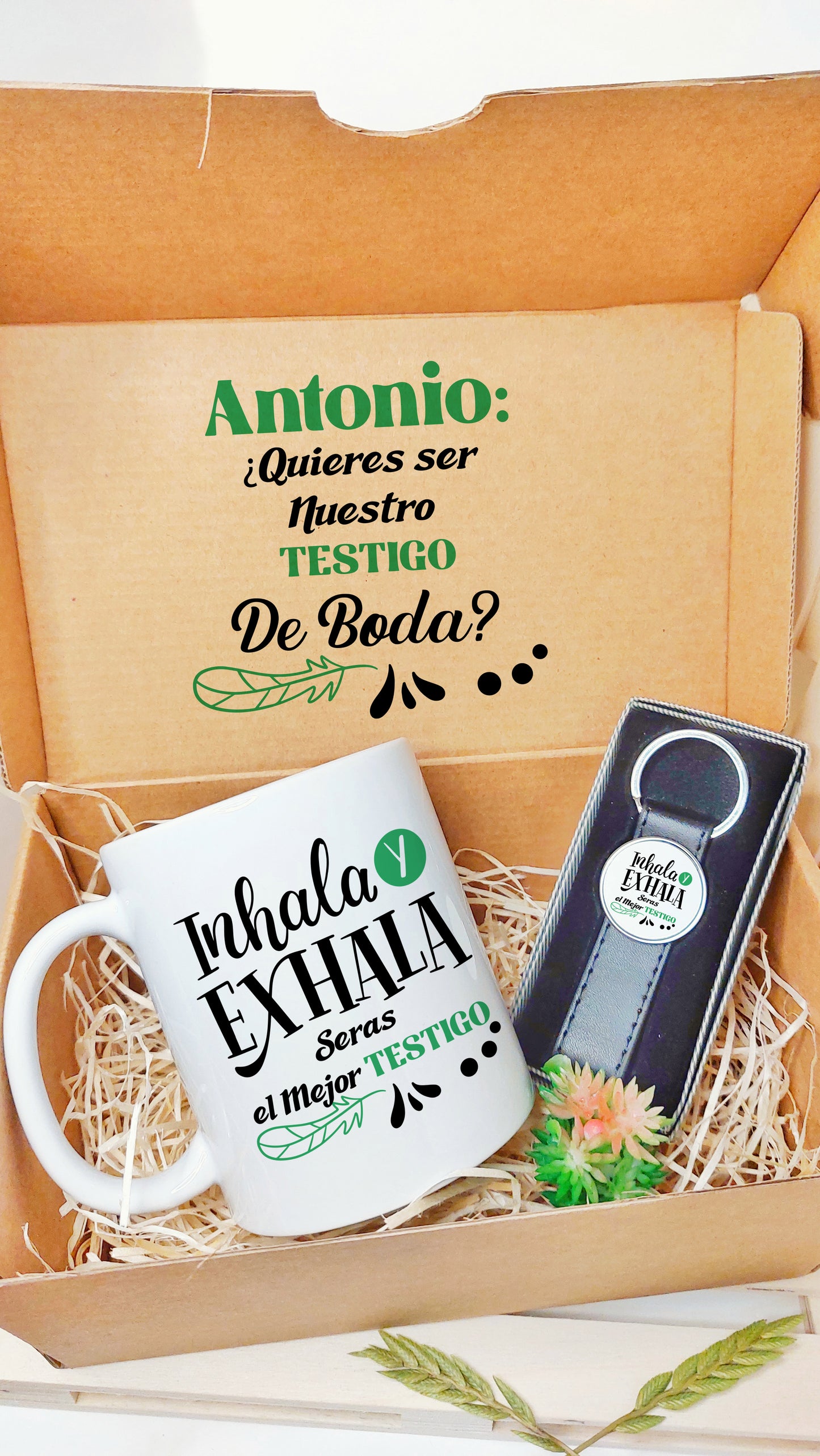 Caja regalo Testigo de Boda