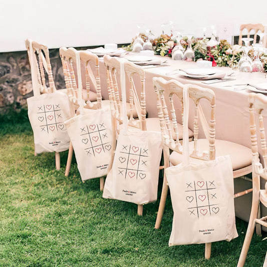 BOLSA DE TELA ESTAMPADA PARA DETALLE DE BODA