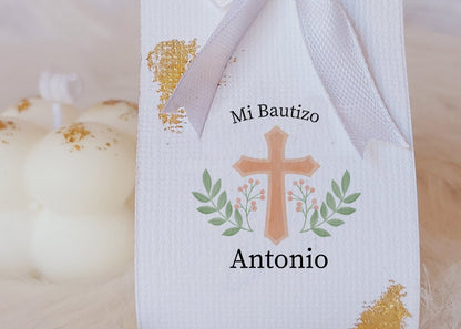 Vela Bautizo, comunión personalizada